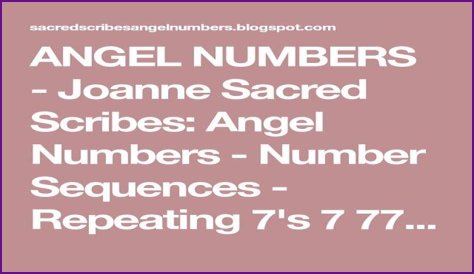 
Angel Numbers - Number Sequences - Repeating 7's  7 77 777 7777
